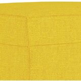  Fotelj s stolčkom za noge svetlo rumen 60 cm blago | Shoptok.si
