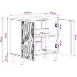  Kupaonski ormarić za sudoper DELFT Bijela 59,5 x 31,5 x 59 cm | shoptok.hr