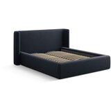 Windsor & Co Sofas Temno modra oblazinjena zakonska postelja s prostorom za shranjevanje z letvenim dnom 200x200 cm Jason – | Shoptok.si