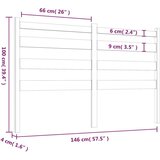  Posteljno vzglavje 146x4x100 cm trdna borovina, (20645251) | Shoptok.si