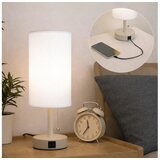  Brilagi - Stona lampa sa USB priključkom TABLON 1xE27/25W/230V bež/bela | Eponuda.com