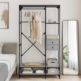 vidaXL Garderobna omara s predali siva sonoma 100x40x180 cm inž. les Cene