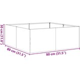  Sadilica antracit 80x80x30 cm od čelika | shoptok.hr
