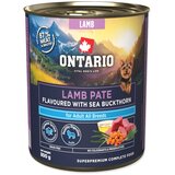 Ontario Dog Adult konzerva, pašteta - jagnjetina in rakitovec 800g Cene