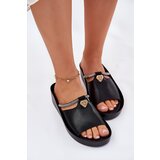 S. BARSKI Leather Women's Slippers With Decorative Strap | Shoptok.si