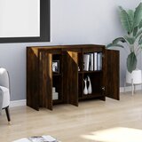  Komoda boja dimljenog hrasta 102x33x75 cm od konstruiranog drva | shoptok.hr