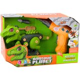  Dinosaur za sastavljanje sa bušilicom i nastavcima - zeleno/sivi | shoptok.hr