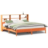 vidaXL Knjižna postelja brez vzmetnice vošč. rjava 180x200 cm borovina, (21532547) | Shoptok.si