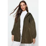 Trendyol Khaki Oversize Hooded Waterproof Raincoat