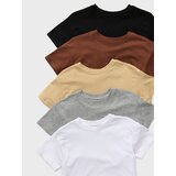 Sinsay Pamučna majica kratkih rukava 5 pack | shoptok.hr