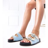  Blue woven sandals with buckles Sameli | shoptok.hr