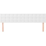  Uzglavlja bijela 180x5x78/88 cm od umjetne kože | shoptok.hr