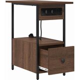  Noćni ormar Smeđi hrast 60 x 30 x 61 cm Konstruirano drvo | shoptok.hr