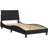  Okvir kreveta s LED-om bez madraca Hanko crni 80 x 200 cm baršunasti | Eponuda.ba