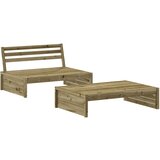 Maison Chic Seti vrtnega pohištva - Vrtna garnitura - Vrtni pohištvo set 2-delna impregnirana borovina, (21809938) | Shoptok.si
