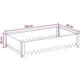  Ograda oko Travnjaka 100 x 60 x 20 cm Čelik Antracit - Antracit 100 x 60 x 20 cm 1 | shoptok.hr