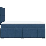 vidaXL Krevet s oprugama i madracem plavi 120 x 190 cm od tkanine | shoptok.hr