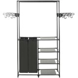  Stalak za odjeću od čelika i netkane tkanine 87x44x158 cm crni | shoptok.hr