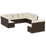  The Living Store Vrtna sedežna garnitura 11-delna z blazinami rjava poli ratan - Vrtna Sedežna Garniture, (21451075) | Shoptok.si