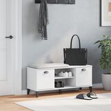  Klupa za cipele VIKEN bijela 106 x 35 x 45 cm konstruirano drvo | shoptok.hr