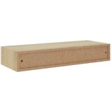 vidaXL Stenska polica s predalom hrast in bela 60x23,5x10 cm mediapan | Shoptok.si
