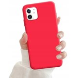 NIKCORP Ovitek za Apple iPhone 12, rdeč, eleganten silikonski TPU material, trpežna zaščita proti zdrsu in prstnim odtisom, (5000139015) | Shoptok.si