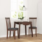vidaXL Jedilni stoli z blazinami 2 kosa Brown Solid Wood Rubber Cene