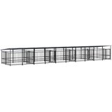  Vanjski kavez za pse s krovom čelični 18,77 m² | shoptok.hr
