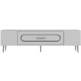 Hanah home TV komoda Dekop3, 150x48,2x29,6 cm, Bijelo-Srebrne boje | Eponuda.ba