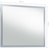 vidaXL Kopalniško LED stensko ogledalo 60x50 cm, (20798533) | Shoptok.si