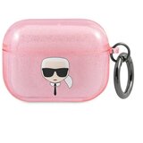 Karl Lagerfeld OVITEK Z BLEŠČICAMI KARL'S HEAD ETUI ZA AIRPODS PRO ROZA, (22006497) | Shoptok.si
