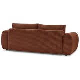 Bobochic Paris Opečnato oranžna raztegljiva sedežna garnitura iz rebrastega žameta 257 cm Lucien – | Shoptok.si