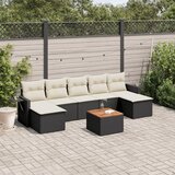 vidaXL 8-dijelni set vrtnih sofa od poliratana s jastucima crni | shoptok.hr