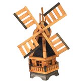  Drvena vrtna vjetrenjača, rotirajuća, ukrasna 73 cm | shoptok.hr