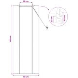 Rolo zavjesa Siva 40 x 160 cm Bambus | Eponuda.ba