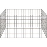 vidaXL Srebrna Metalna žica 100 x 100 x 50 cm Modularna Vrtna ograda Cijene