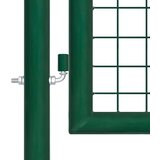  Vrtna mrežasta vrata od čelika 400x100 cm zelena | shoptok.hr