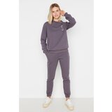 Trendyol Anthracite Basic Raised Printed Knitted Tracksuit Set Cijene