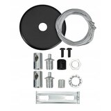  LED Plafonski/luster na sajli LED/44W/230V 3000K 120 cm crna Slike