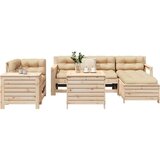 vidaXL 7-dijelni set vrtnih sofa od masivne borovine Cijene
