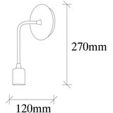 Opviq lights Zidna lampa u brončanoj boji Dartini – | shoptok.hr