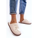 Boto Women's Classic Slip-On Fleece Lined Beige Slippers Mabira | ePonuda.com