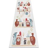 RugsX Preproge ANDRE 1299 pralna preproga Jedi, kuhinja, protizdr 80x200 cm Bež | Shoptok.si