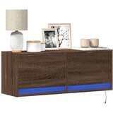  Zidni TV ormarić LED smeđa boja hrasta 100x31x38 cm | Eponuda.ba