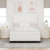 Box spring krevet s uzglavljem Krema i bijela 140 x 190 cm | shoptok.hr