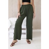 Kesi Wide khaki trousers Cene