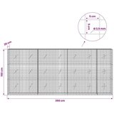  Gabion s žicom debljine 3 5 mm i mrežom 5x5 cm 350x20x150 cm - 20 cm 150 cm 350 cm | shoptok.hr