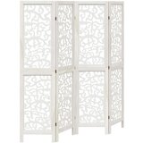 Maison Chic Paravan - Sobne pregrade 4-delni bel trden les pavlovnije, (22111601) | Shoptok.si