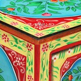  Ručno obojeni noćni ormarić 40 x 30 x 50 cm masivno drvo manga | shoptok.hr