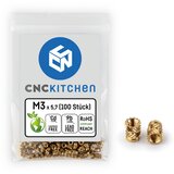 CNC Kitchen Threaded Inserts M3 Standard, M3 x 5.7 (100 pcs) Cene